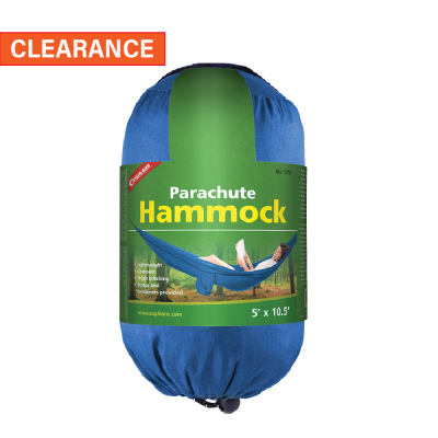 Single Parachute Hammock Blue      5' Wide x 10.5' Long Single Parachute Hammock Blue      5' Wide x 10.5' Long