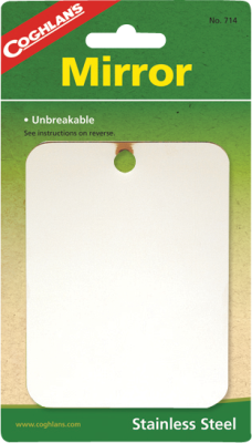 Stainless Steel Mirror    3.25Inch x 4.25Inch (8.3 x 11cm) Stainless Steel Mirror    3.25Inch x 4.25Inch (8.3 x 11cm)