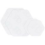 Tenacious Tape Hex Patches with 2 Large+ 2 Small Clear PVC 70D hexagon Shape Patches