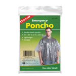 Emergency Poncho - Clear  Polyethylene Full Cut 50" x 80"  (127 x 203cm)