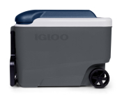Maxcold 40QT Roller Cool Box - Carbonite/Aeg Blue