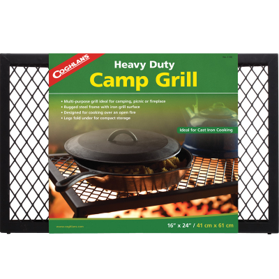 Heavy Duty Camp Grill  Cooking Surface 16Inch x 24Inch  (41 x 60cm)