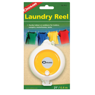 Laundry Reel  Length 21' (6.4m)    Weighs 2.5oz (70g)