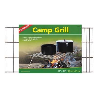 Camp Grill   Cooking Surface 12Inch x 24Inch  (30 x 61cm)