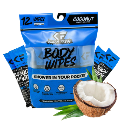 Body Wipes - Dozen Pack - Coconut