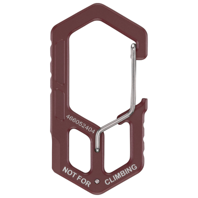 Carabiner Keychain Tool - Drab Red