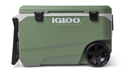 ECOCOOL 90QT Roller Cool Box - Green/Grey